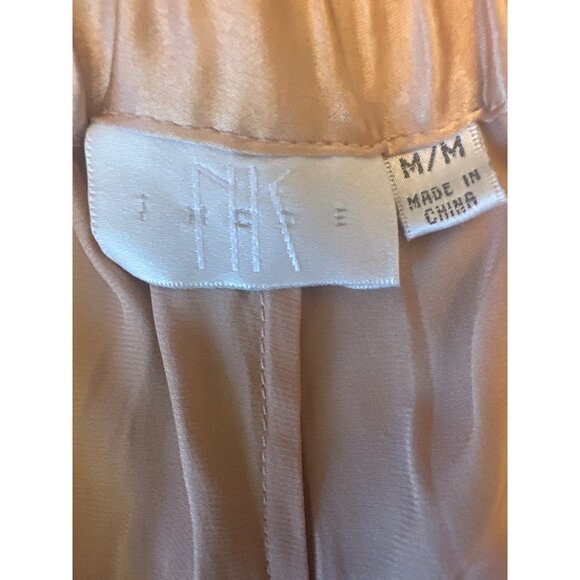 Womens M/M 100% Silk Pajama Pants In Peachy Pink - Picture 3 of 4